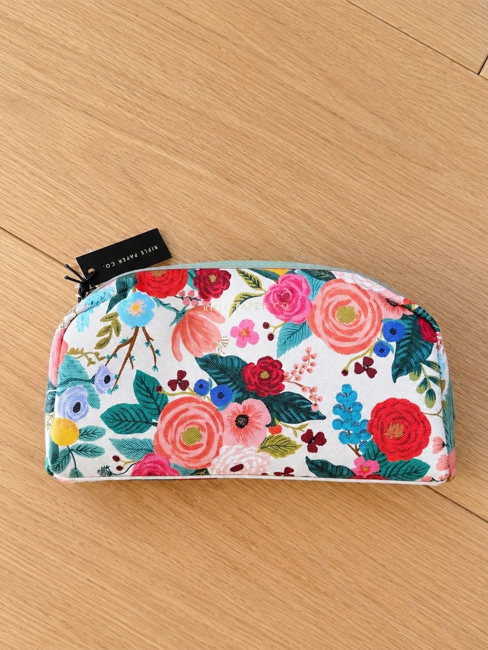 NWT RIFLE PAPER Garden Party Large Cosmetic Pouch Makeup Bag
